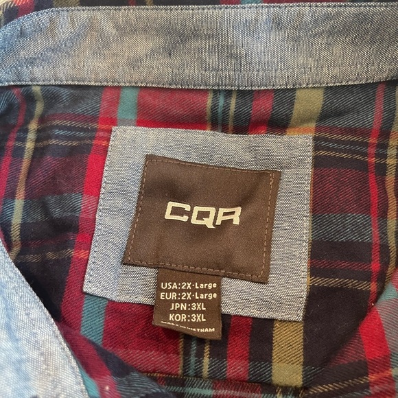 CQR Flannel Plaid Women’s 2XL Button Down - Picture 3 of 6